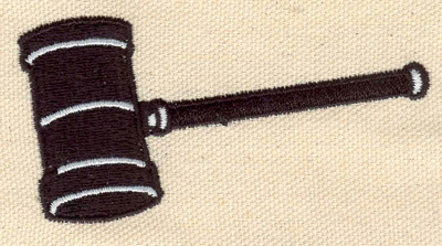 Embroidery Design: Gavel  3.35w X 1.69h