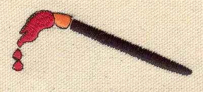 Embroidery Design: Artists' brush 2.54w X 0.94h