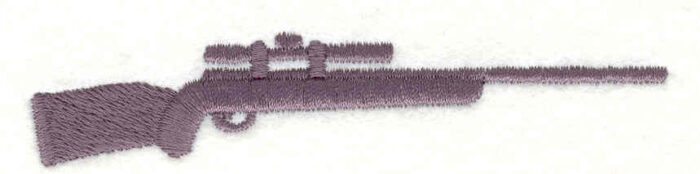 Embroidery Design: Rifle 10.83w X 3.87