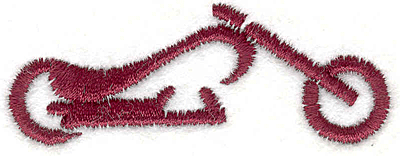 Embroidery Design: Motorcycle 9 0.97" X 2.56"