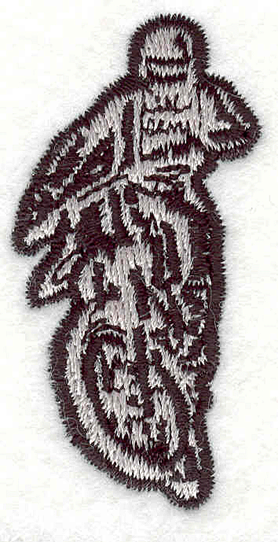 Embroidery Design: Dirt Bike 2.13" X 1.05"