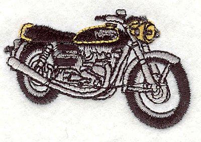 Embroidery Design: Motorcycle 11 1.45" X 2.29"