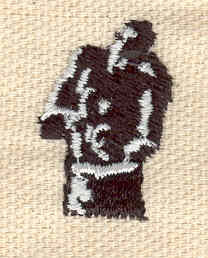 Embroidery Design: Boxer mini 0.67w X 0.99h