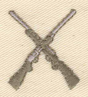 Embroidery Design: Rifles 1.20w X 1.33h