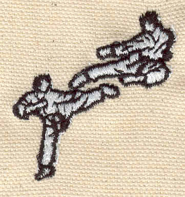 Embroidery Design: Karate duo 1.54w X 1.70h