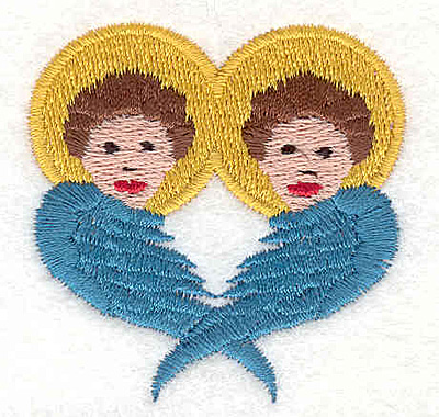 Embroidery Design: Angels 1.97"w X 2.02"h