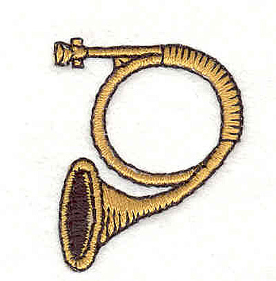 Embroidery Design: French Horn 1.48" X 1.20"