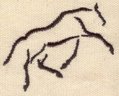 Embroidery Design: Horse outline 2.51w X 1.93h