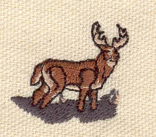 Embroidery Design: Deer D 1.16w X 1.09h