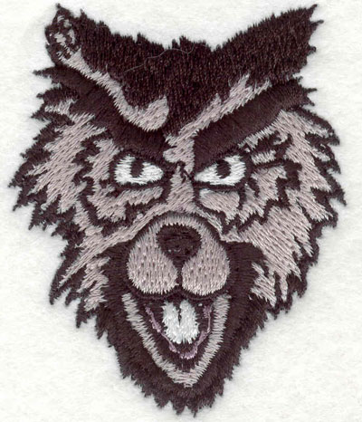 Embroidery Design: Wolf head I 2.16"w X 2.69"h
