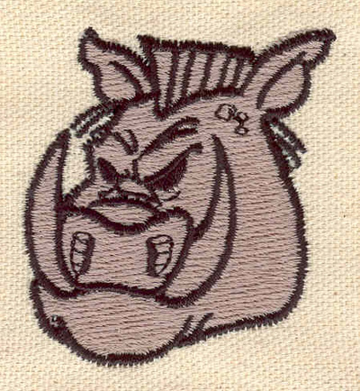 Embroidery Design: Warthog 1.91w X 2.16h