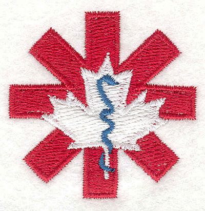 Embroidery Design: Medical Symbol 41.83" x 1.91"