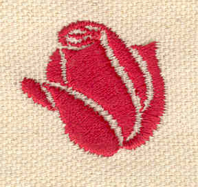 Embroidery Design: Rose bud 1.08w X 0.99h