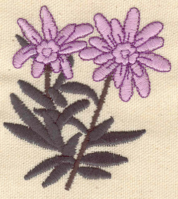 Embroidery Design: Mums 2.72w X 2.96h