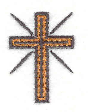 Embroidery Design: Cross G 1.09"w X 1.53"h