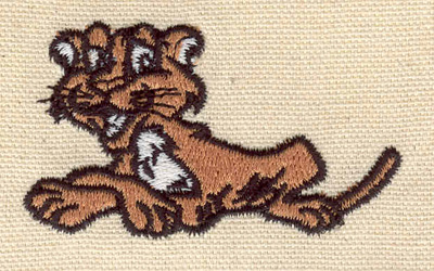 Embroidery Design: Lion Cub 2.72w X 1.57h