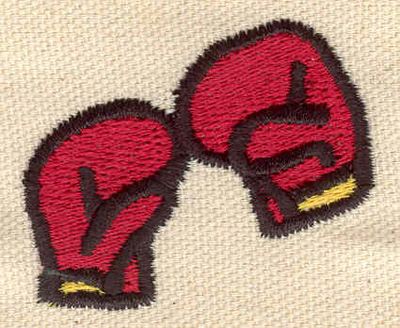 Embroidery Design: Boxing Gloves 1.89w X 1.55h