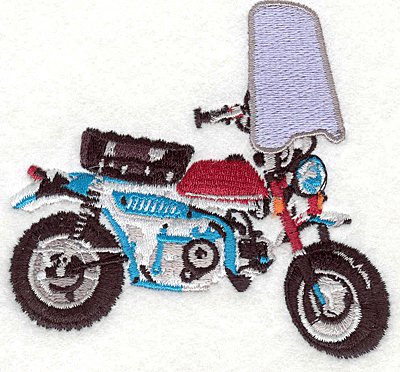 Embroidery Design: Motorcycle 12 3.28" X 3.50"