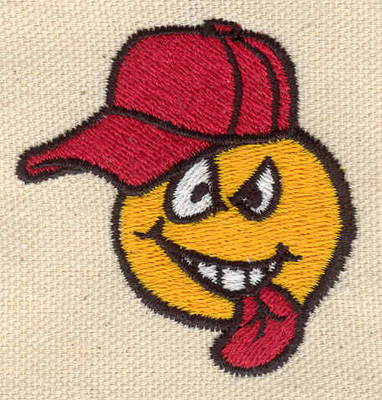 Embroidery Design: Baseball cartoon 2.05w X 2.15h