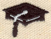 Embroidery Design: Graduation cap 0.98w X 0.77h
