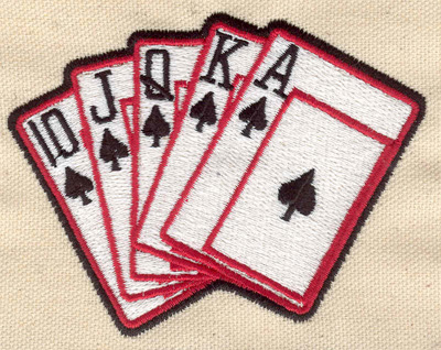 Embroidery Design: Poker deck 3.91w X 2.98h