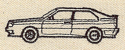 Embroidery Design: Car 3.03w X 0.98h