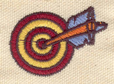 Embroidery Design: Bullseye    1.67w X 1.29h