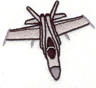 Embroidery Design: Fighter Jet2.09" x 2.40"