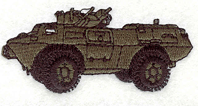 Embroidery Design: Army Tank1.38" x 2.99"