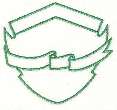 Embroidery Design: Banner/Shield3.41" x 3.61"