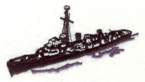 Embroidery Design: Black Ship1.69w X 2.95h