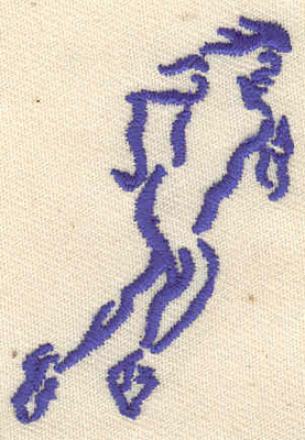 Embroidery Design: Runner 1.38w X 2.01h
