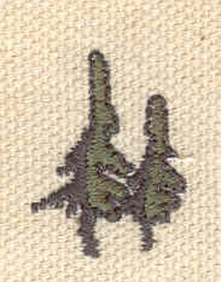 Embroidery Design: Evergreens L 0.69w X 0.85h