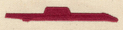 Embroidery Design: Submarine 4.24w X 0.69h