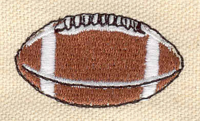 Embroidery Design: Football J 1.63w X 0.93h