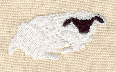 Embroidery Design: Sheep A 2.28w X 1.13h