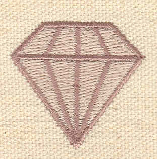Embroidery Design: Diamond 1.34w X 1.28h