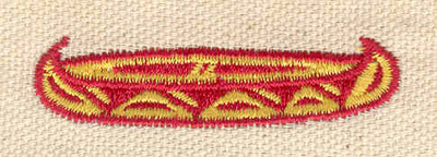 Embroidery Design: Canoe 2.04w X 0.55h