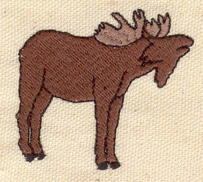 Embroidery Design: Moose 2.02w X 1.88h