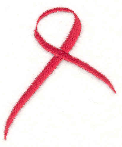 Embroidery Design: AIDS Ribbon1.87w X 2.26h
