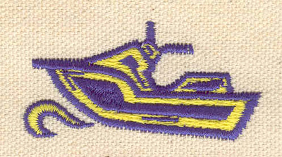 Embroidery Design: Jet ski 2.15w X 1.06h