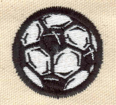 Embroidery Design: Soccer Ball 1.60w X 1.59h