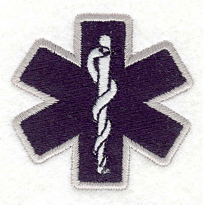 Embroidery Design: Medical Snake 3  2.02" X 2.11"