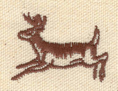 Embroidery Design: Deer G 1.59w X 1.13h