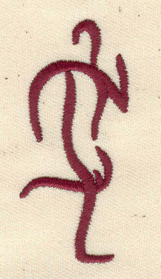 Embroidery Design: Stylized runner 1.13w X 2.49h