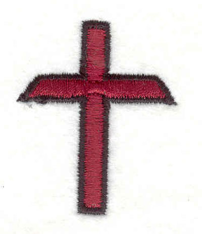 Embroidery Design: Cross D 1.47"w X 1.80"h
