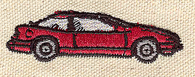 Embroidery Design: Car 0.72w X 2.45h