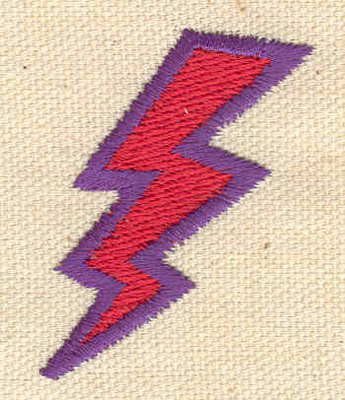 Embroidery Design: Lightning 1.79w X 1.44h