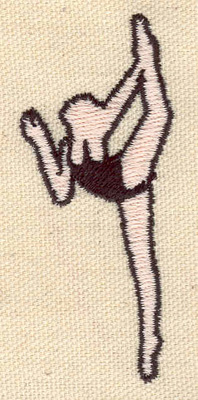 Embroidery Design: Dancer L 2.94w X 1.24h