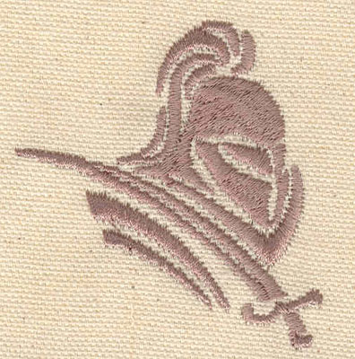 Embroidery Design: Knight head2.38w X 2.20h